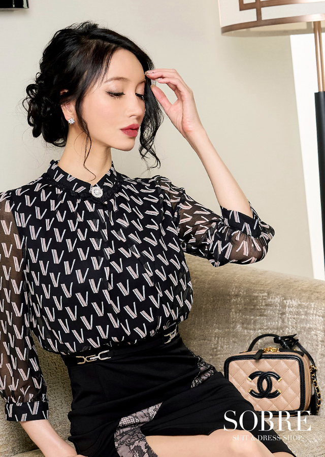 キャバドレス キャバ ドレス キャバクラ キャバ嬢 ミニ 大きいサイズ ブラック オプティカルブラウジングワンピース ナイトドレス パーティードレス 婚活 袖あり 二次会 同窓会